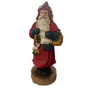 Wood World Inc 1989 Santa Old World 1850 Sweden Hand-Painted Collectible Figure
